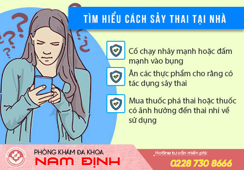 sảy thai tại nhà